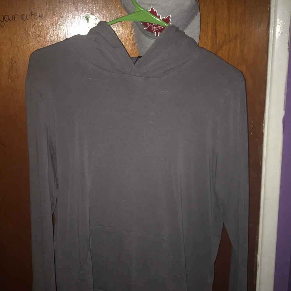 plain grey hoodie